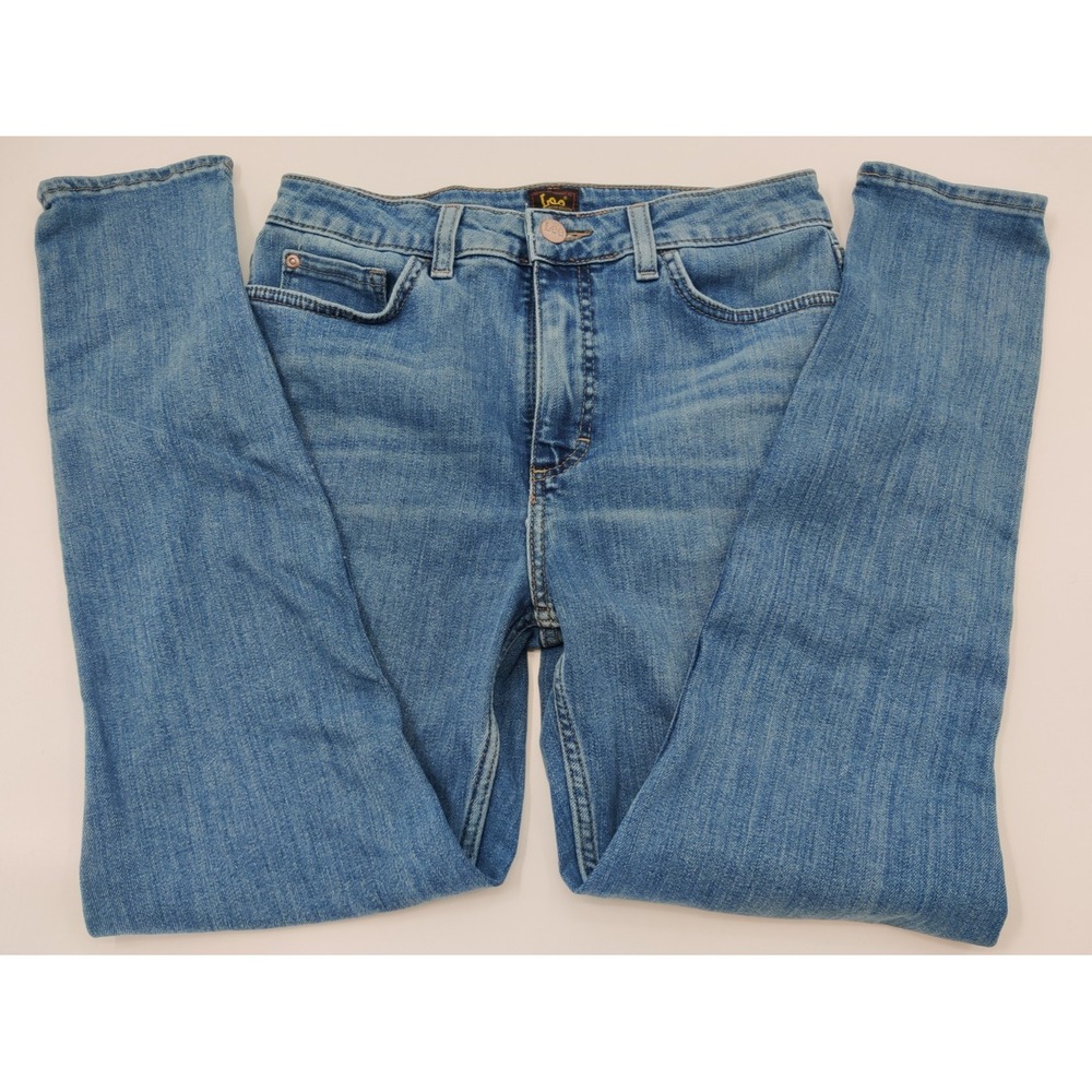 Lee Premium Quality Smarter Fit High Rise Skinny Jeans Medium Wash Blue 29x26.5‎